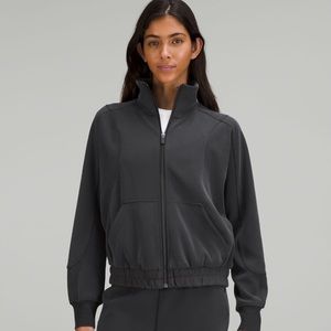 Lululemon Softstreme Funnel Neck Zip Up, Black